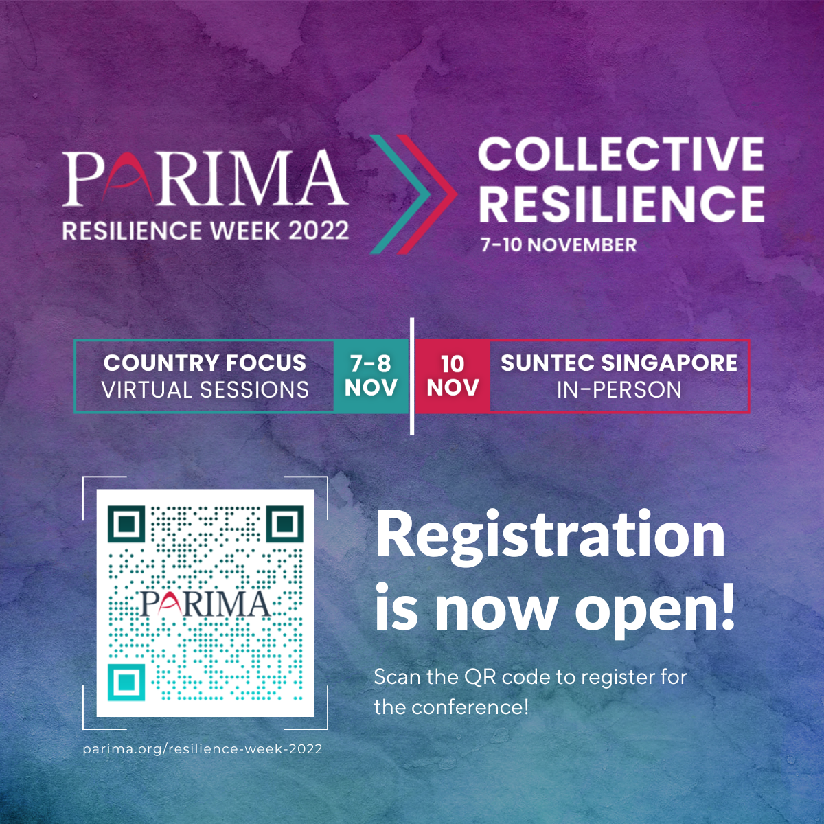 PARIMA is delighted to bring a different twist to the Resilience Week 2022